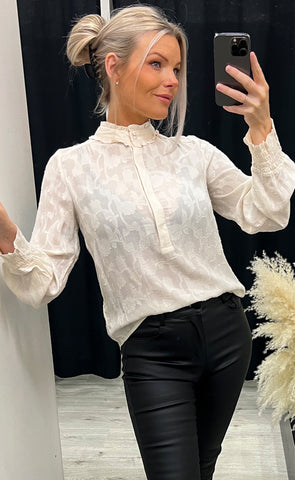 Petra blouse 1 - whitecap
