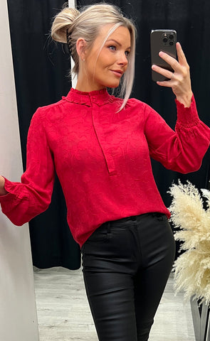 Petra blouse 1 - chili pepper