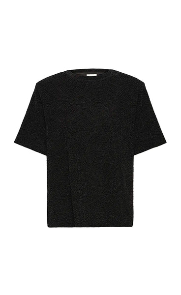 Nareen shortsleeve - black glitter