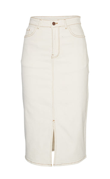 Denisse denim skirt - vanilla ice