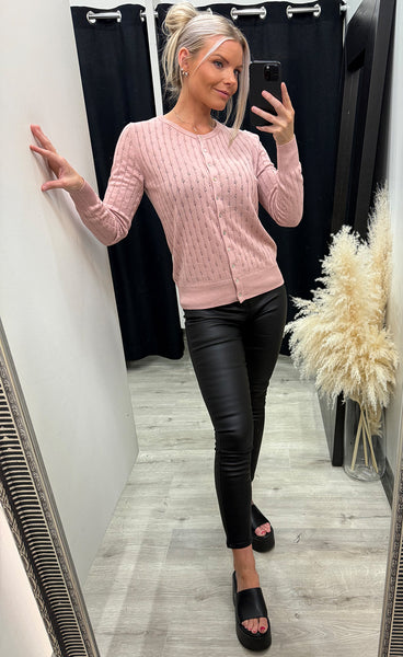 Pointella cardigan 1 - pale mauve