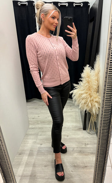 Pointella cardigan 1 - pale mauve