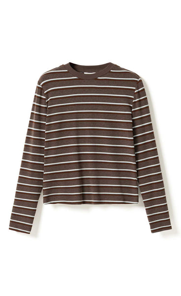 N-Lidie LS top - dalma blue stripe