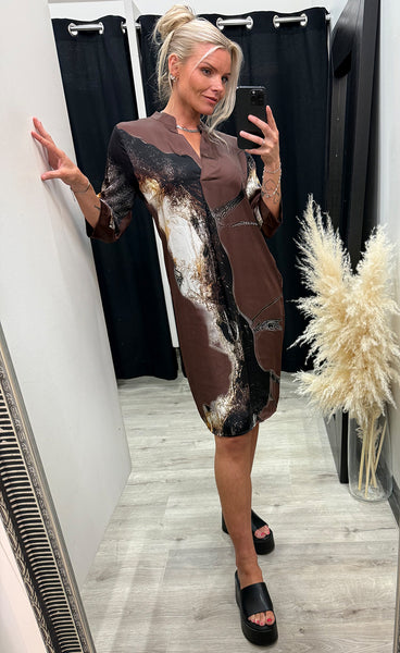 NÜ Cilje tunic dress - bordeaux mix