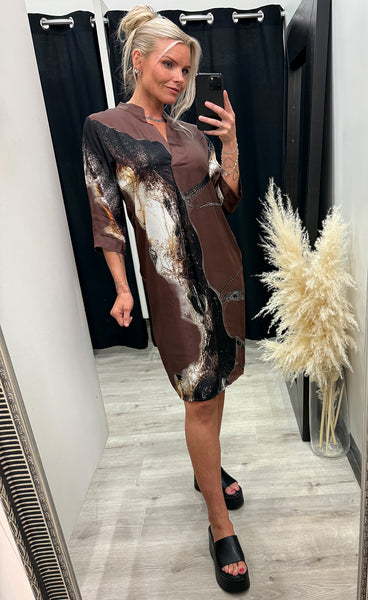NÜ Cilje tunic dress - bordeaux mix
