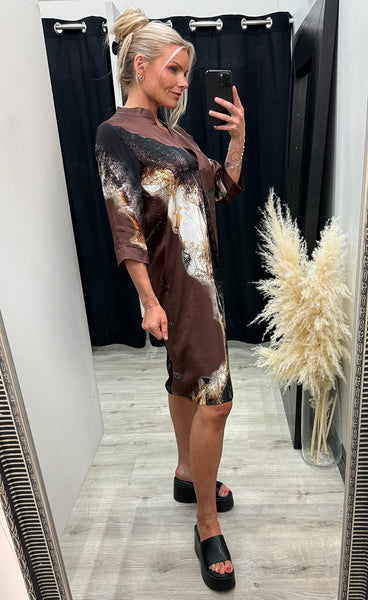NÜ Cilje tunic dress - bordeaux mix