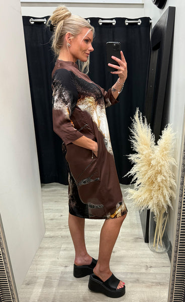 NÜ Cilje tunic dress - bordeaux mix