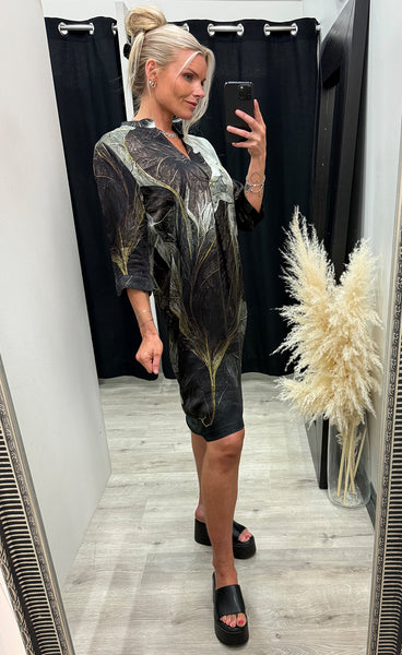 NÜ Cilje tunic dress - brown mix