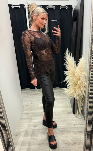 NÜ Charlotte top - brown