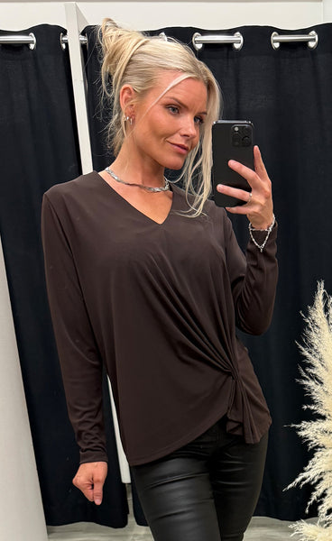 NÜ Ditte ronnie blouse - brown