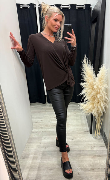 NÜ Ditte ronnie blouse - brown