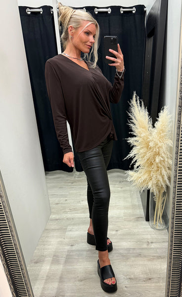 NÜ Ditte ronnie blouse - brown