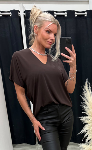 NÜ Ditte ronnie top - brown