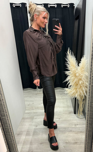 NÜ Ellen shirt - brown