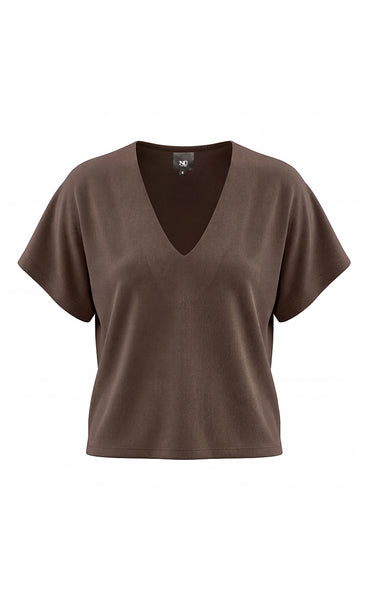 NÜ Ditte ronnie top - brown