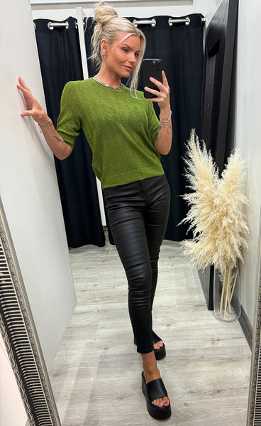 NÜMPH Numisla pullover - calla green