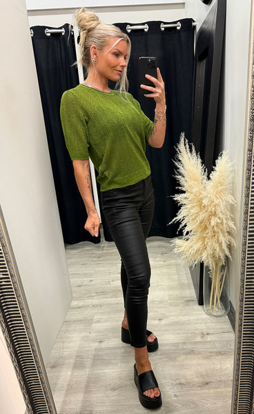 NÜMPH Numisla pullover - calla green