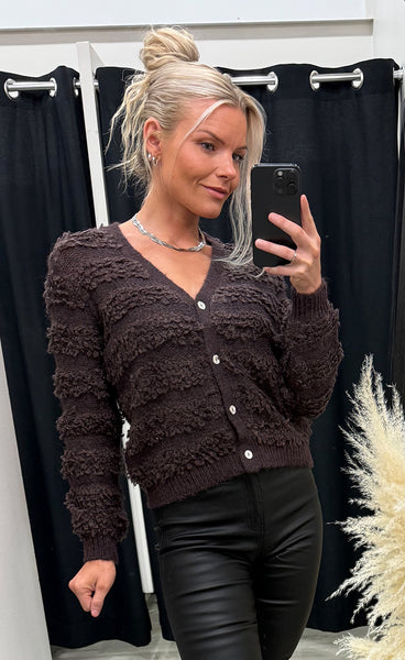 NÜMPH Nusheeba cardigan - black coffee