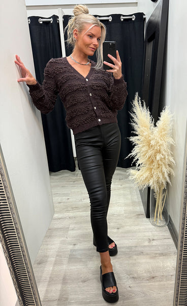 NÜMPH Nusheeba cardigan - black coffee