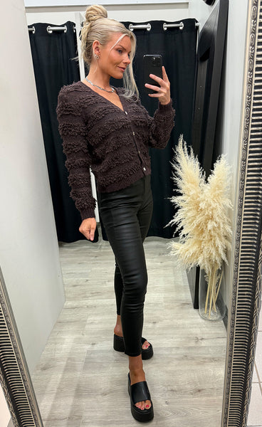 NÜMPH Nusheeba cardigan - black coffee