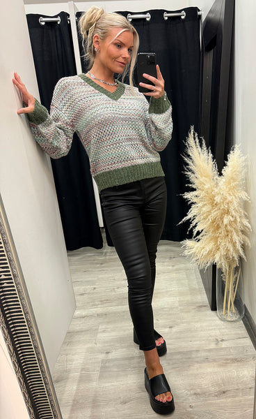 NÜMPH Nusamia pullover - forest night