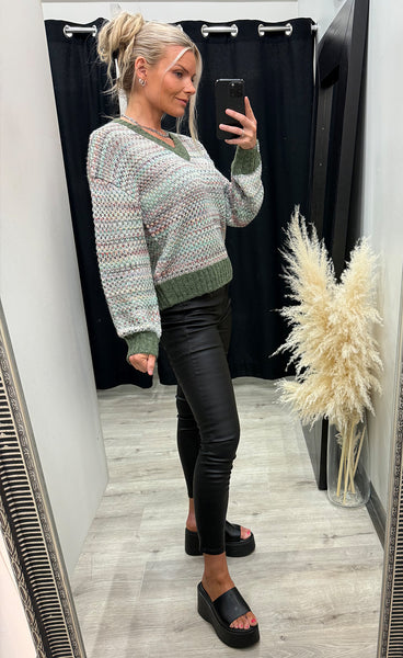 NÜMPH Nusamia pullover - forest night