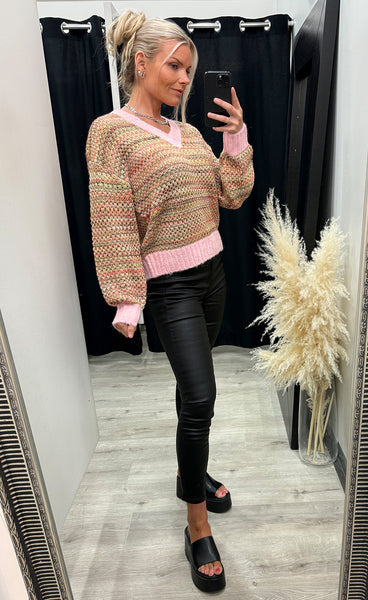 NÜMPH Nusamia pullover - rosy touch