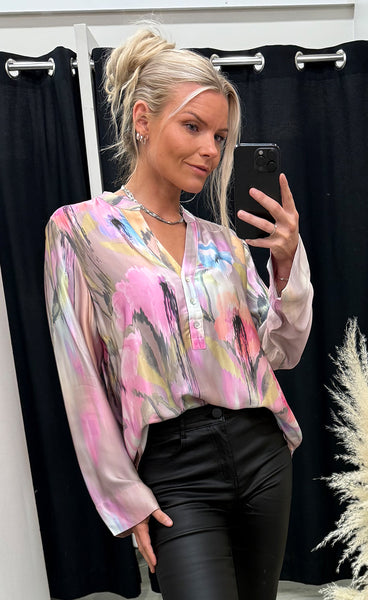 NÜMPH Nukamille blouse - gray morn