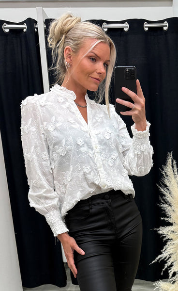 NÜMPH Nuelena shirt - bright white