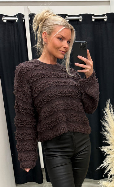 NÜMPH Nusheeba pullover - black coffee