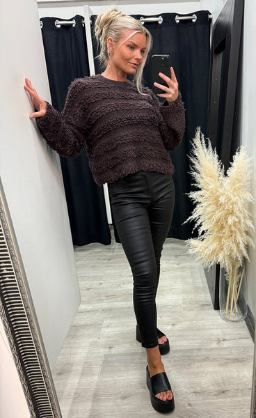 NÜMPH Nusheeba pullover - black coffee
