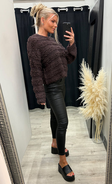 NÜMPH Nusheeba pullover - black coffee