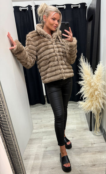 NÜMPH Nuvita jacket - silver mink