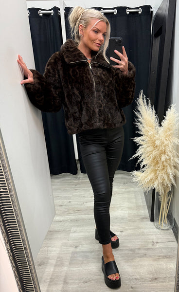 NÜMPH Nudemi jacket - black coffee