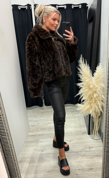 NÜMPH Nudemi jacket - black coffee