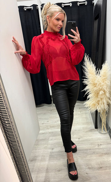 RDF Cilja blouse - deep red