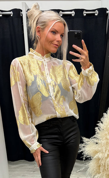 Juno shirt - gold/sand