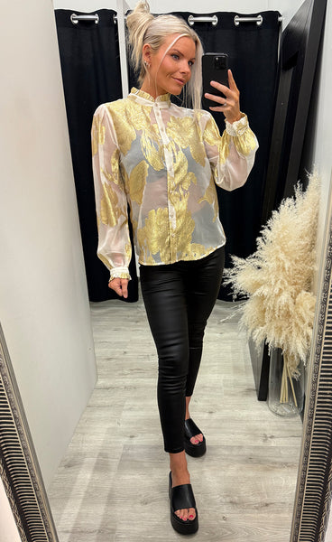 Juno shirt - gold/sand