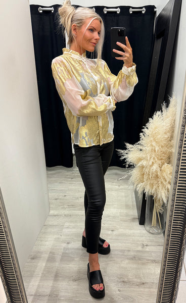 Juno shirt - gold/sand