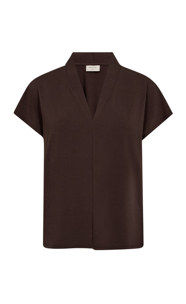FREEQUENT Yrsa blouse - coffee bean