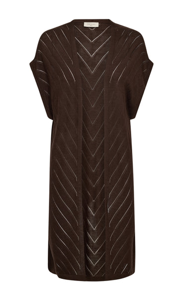 FREEQUENT Elina cardigan - coffee bean