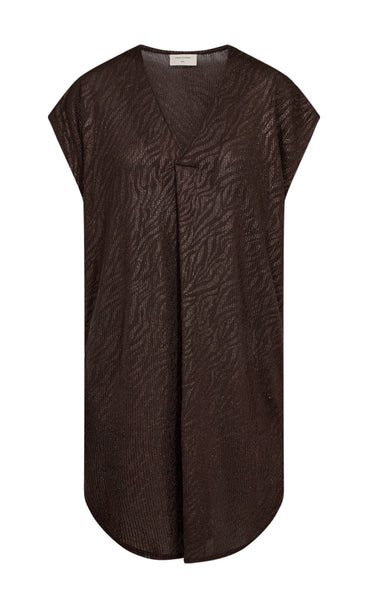 FREEQUENT Matter dress - coffee bean