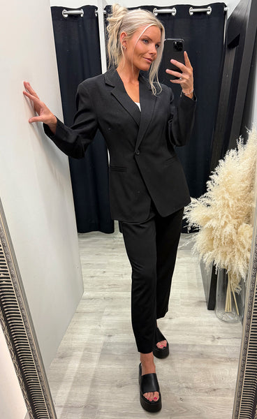 Nelly blazer - black glitter