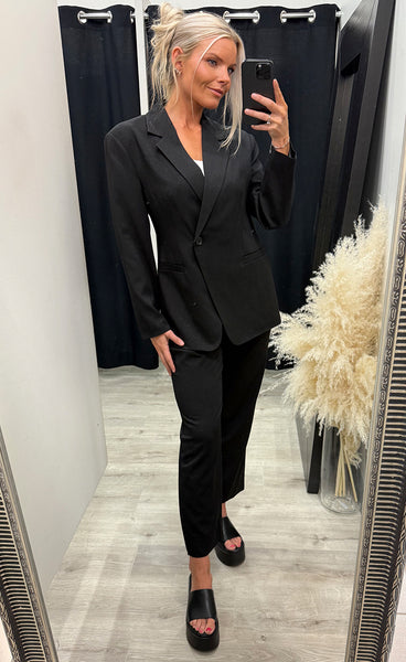 Nelly blazer - black glitter