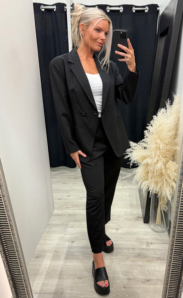 Nelly blazer - black glitter