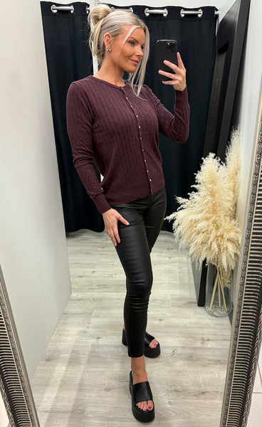 Pointella cardigan 1 - fudge