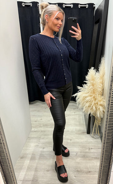 Pointella cardigan 1 - night sky