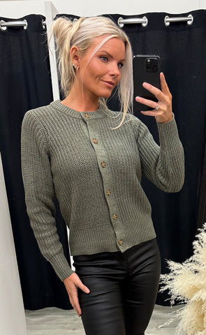 Kamia cardigan 2 - smokey olive