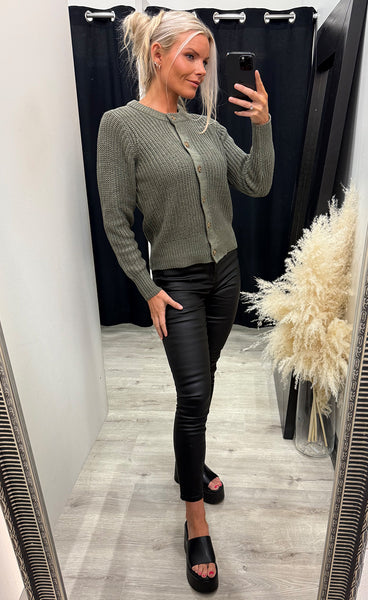 Kamia cardigan 2 - smokey olive