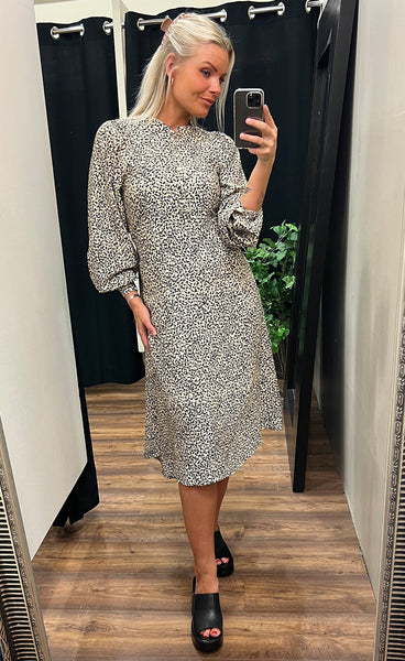 Saloma dress - cement dot